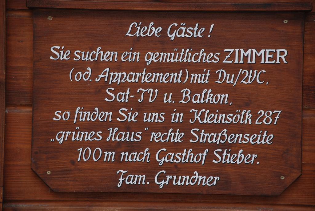 Appartement Grundner Grosssolk Exterior foto